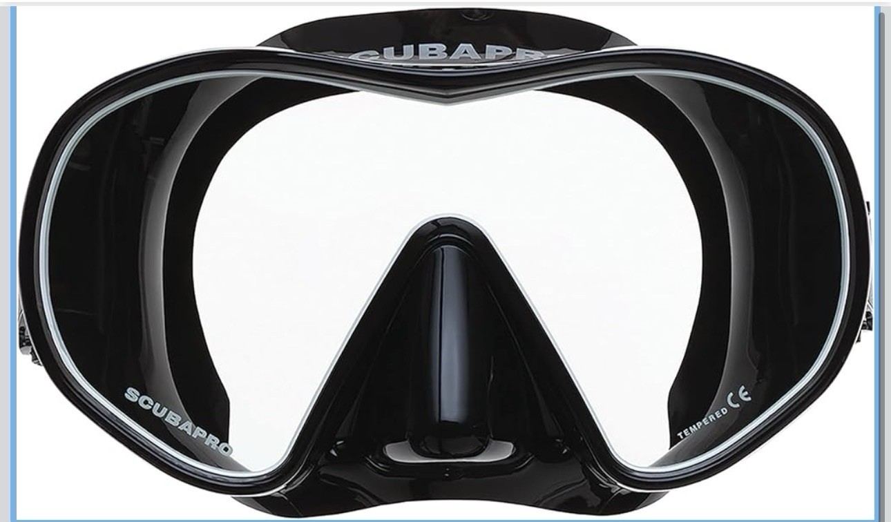 SCUBAPRO Solo Scuba Mask with Panoramic Single Lens for Recreational D