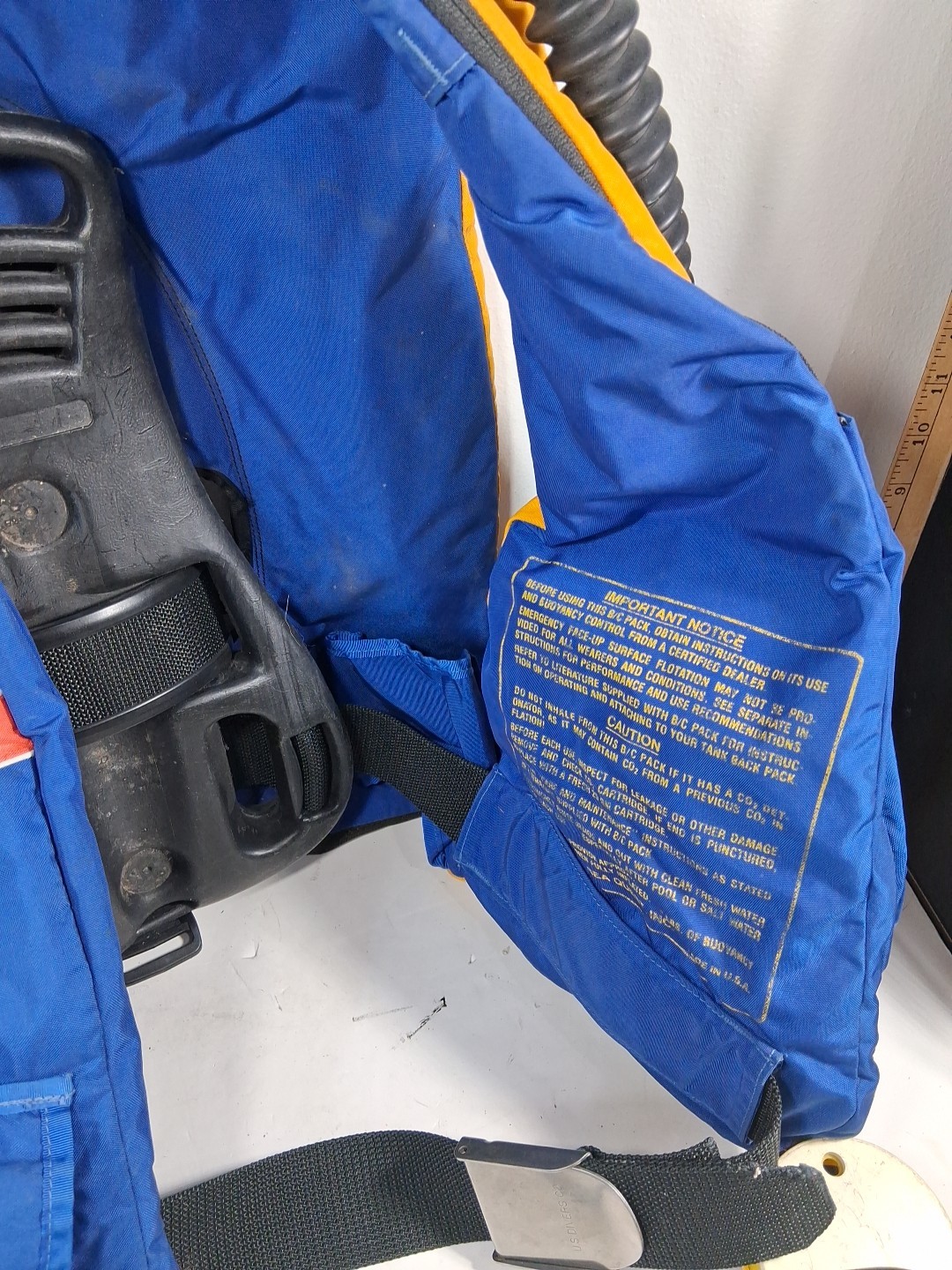 Sea Quest Scuba Diving Adult Regular Size Vest **USED* TDGB