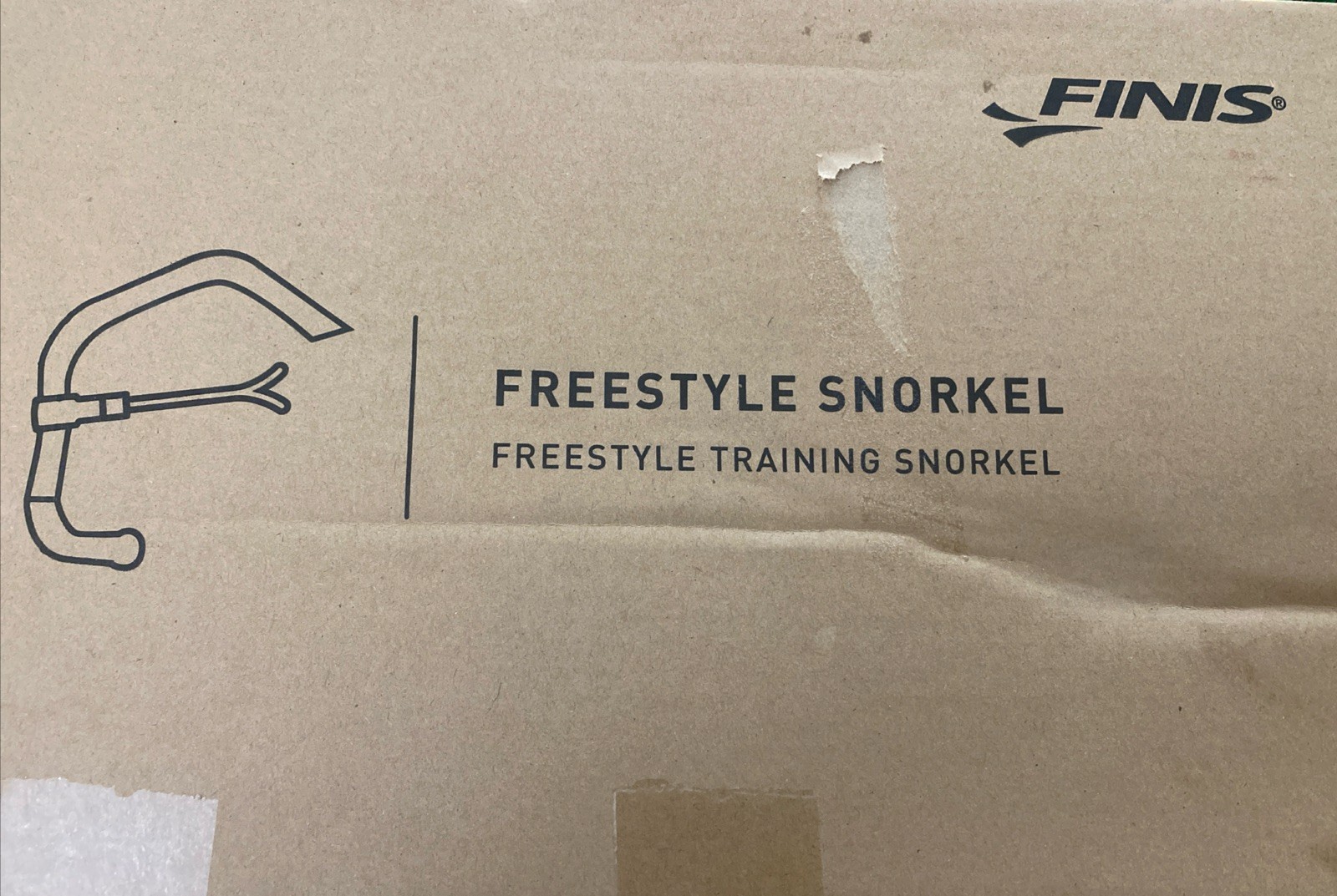 FINIS Freestyle Center-Mount Swimming Snorkel , Yellow, Adult