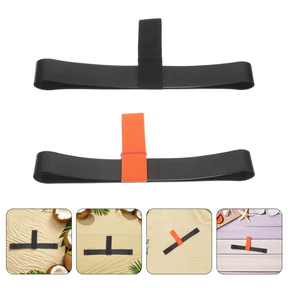 2pcs Black Rubber Diving Equipment Band Hose Holder Retainer Tank Strap Scuba