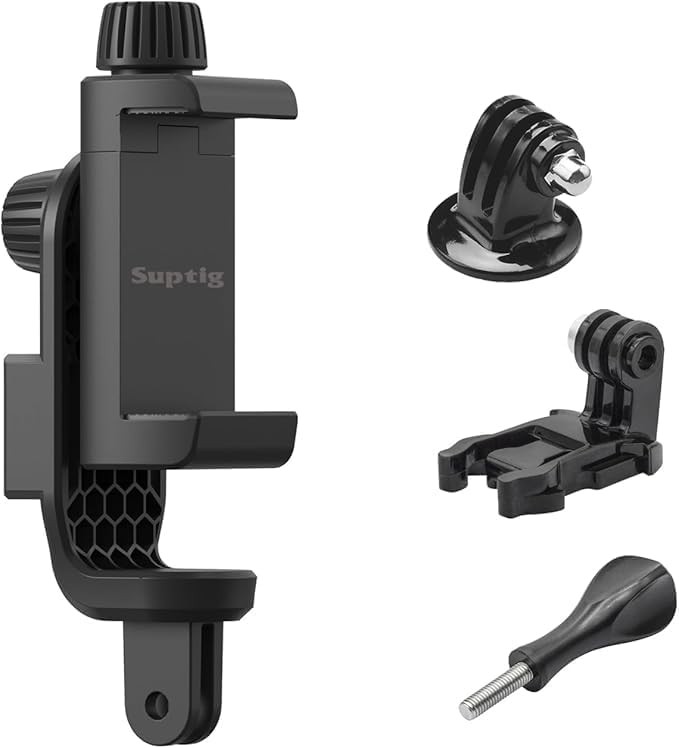 Suptig Phone Holder for Tripod, Action Camera Tripod Mount Adapter…