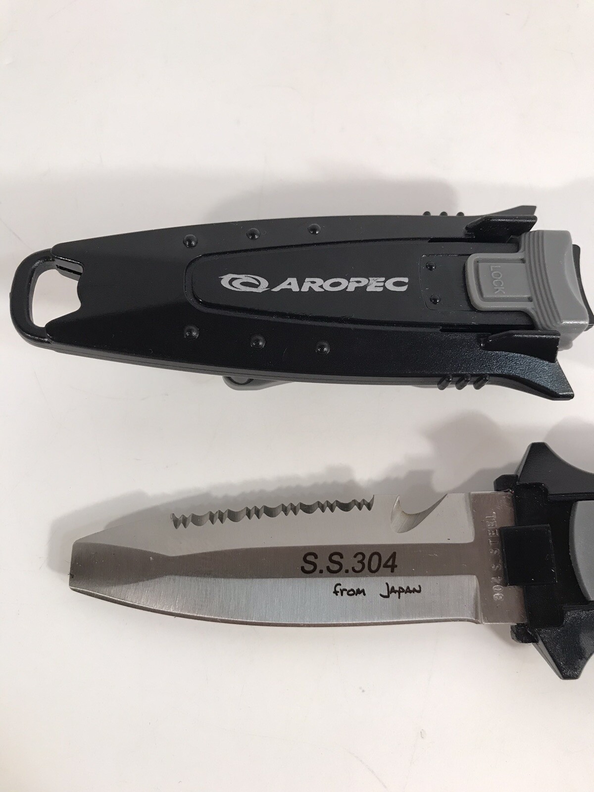Aropec 304 SS Dive Knife With Sheath From Japan