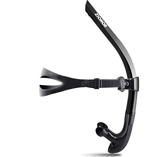 Snorkel Lap Swimming Swimmer Training Diving A-T1 Swim Snorkel-Black
