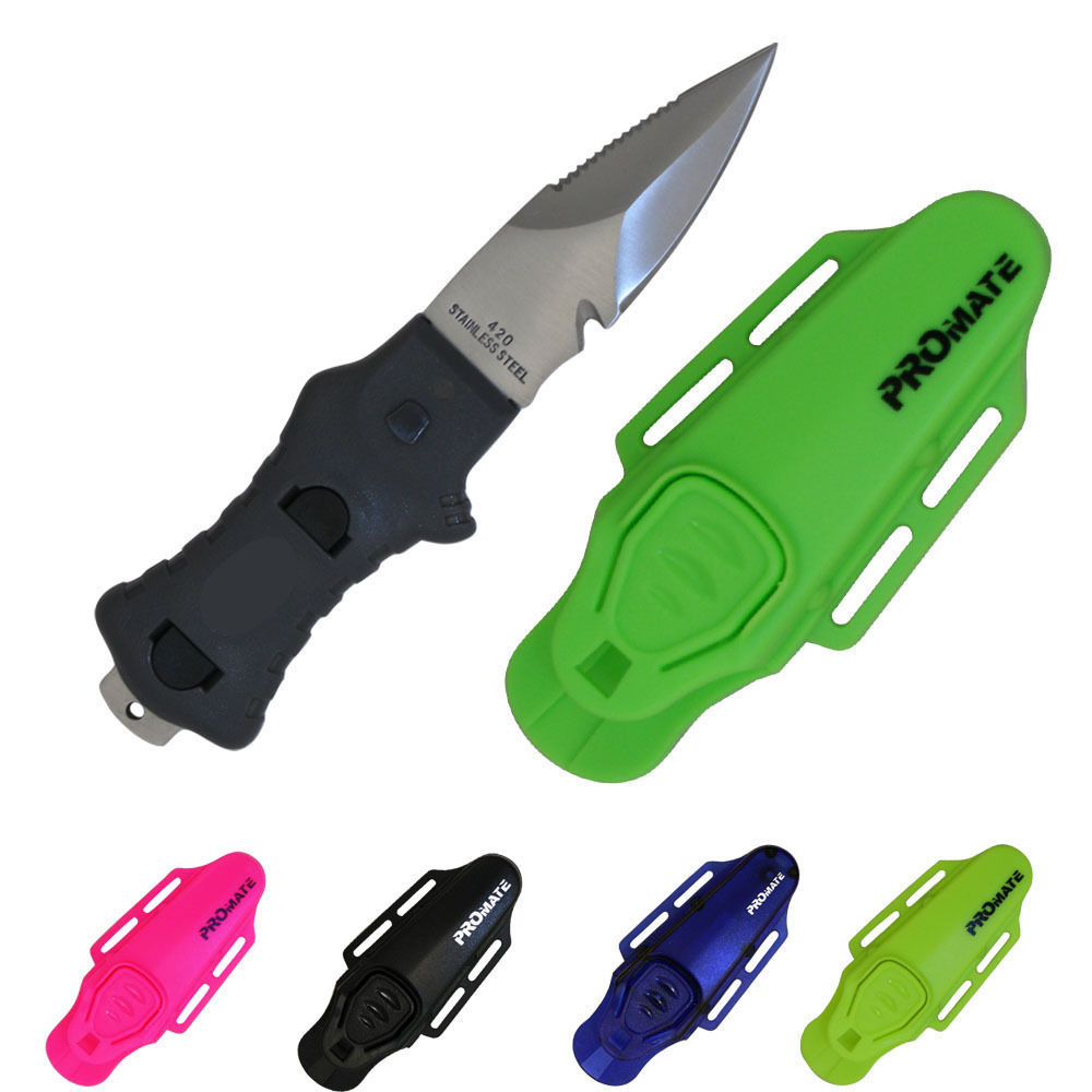 Stainless Steel Scuba BCD BC Dive KNIFE Scuba Diving Snorkeling Pointed 3″ Blade