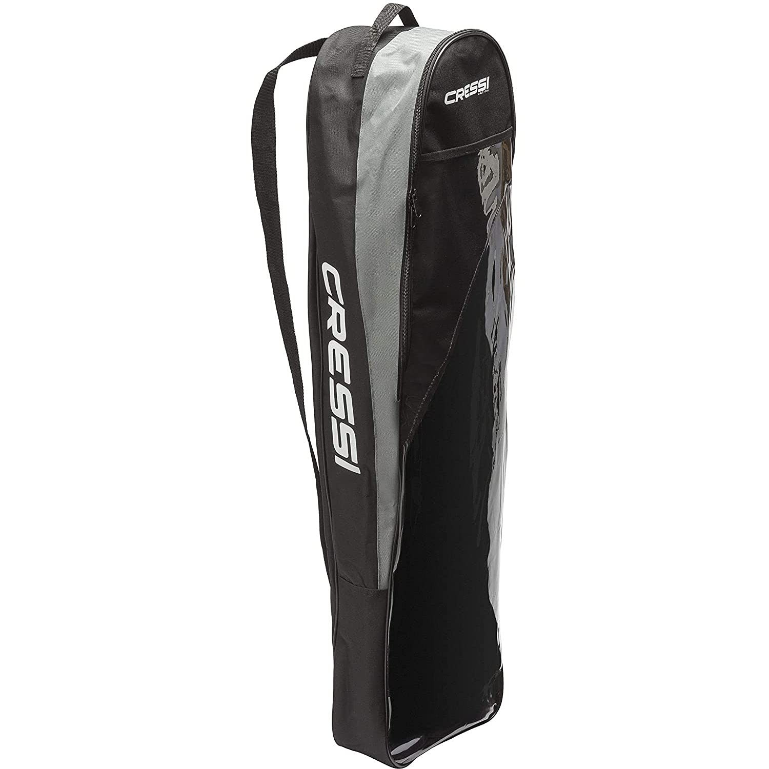 Cressi Long Fins Set Bag – Freediving Scuba Gear Made in One Size, Black