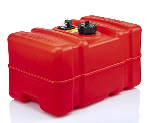 08668 Rectangular 12 Gallon Marine Fuel Tank For Outboard Engine Boats 23inches