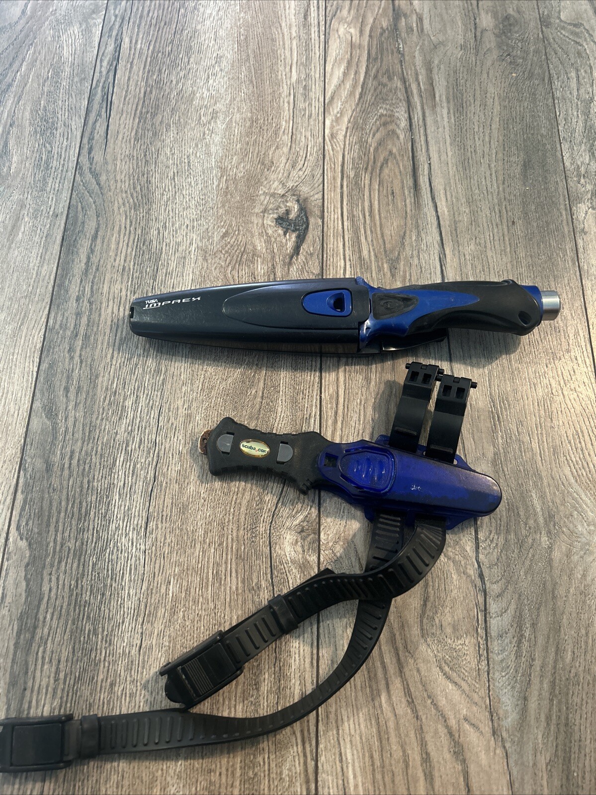 Tusa Imprex Pointed Scuba Dive Knife 420 Stainless Steel + Small Stainless Knife