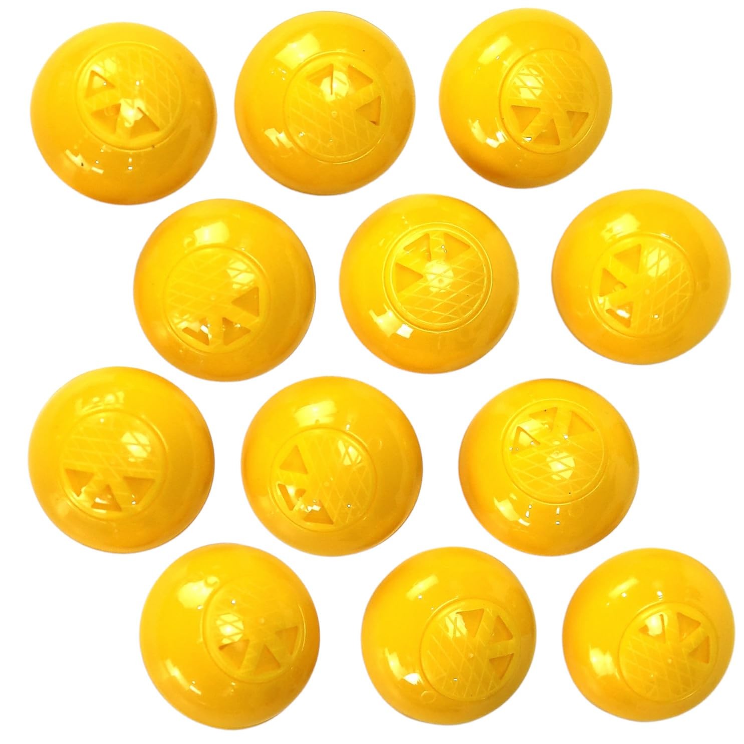 Iconikal 12-Pack Sneaker Shoes Backpack Deodorizer 1 inch in diameter, Yellow