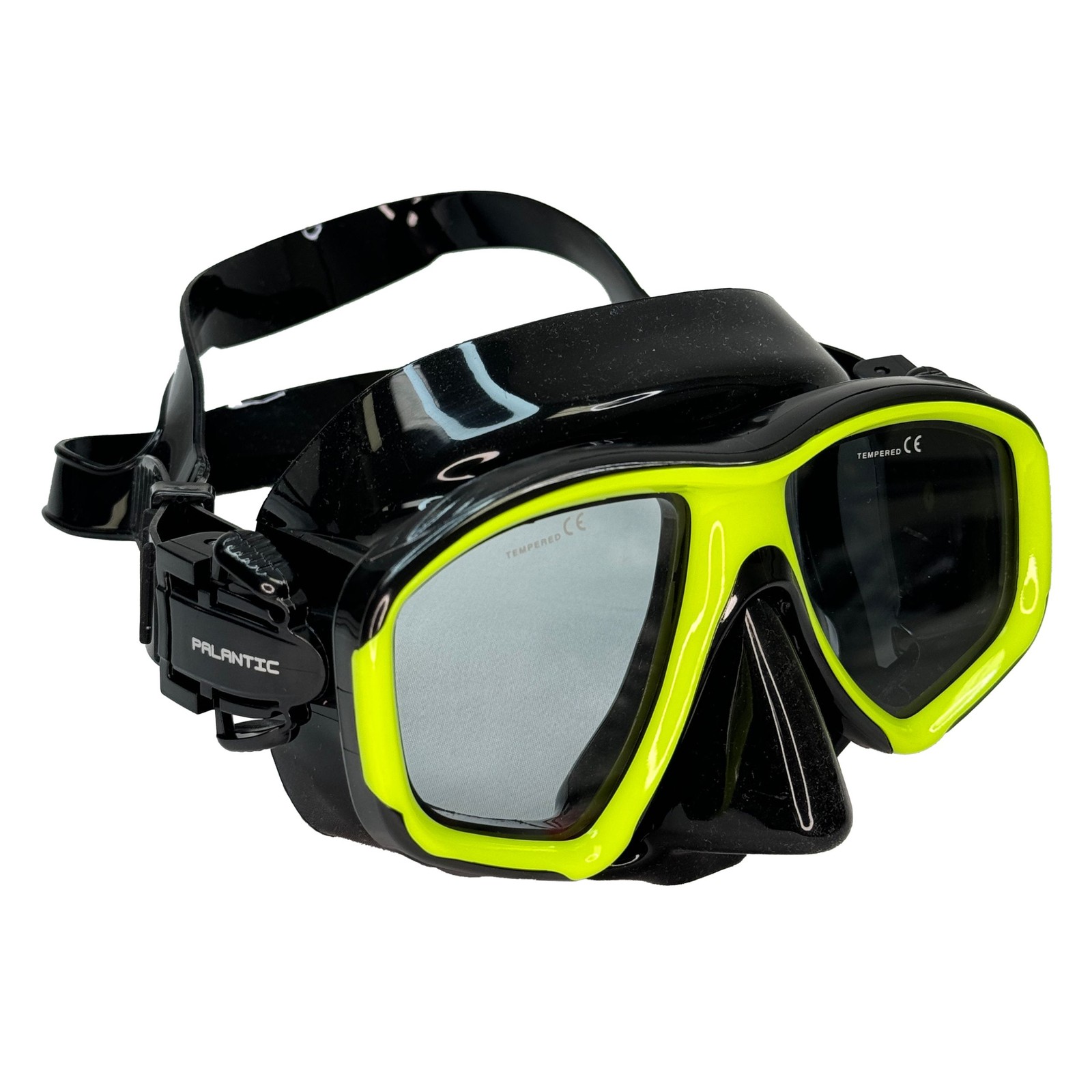 Palantic M36 Solid Neon Yellow/Black RX -1.5 Nearsighted Dive/Snorkeling Mask