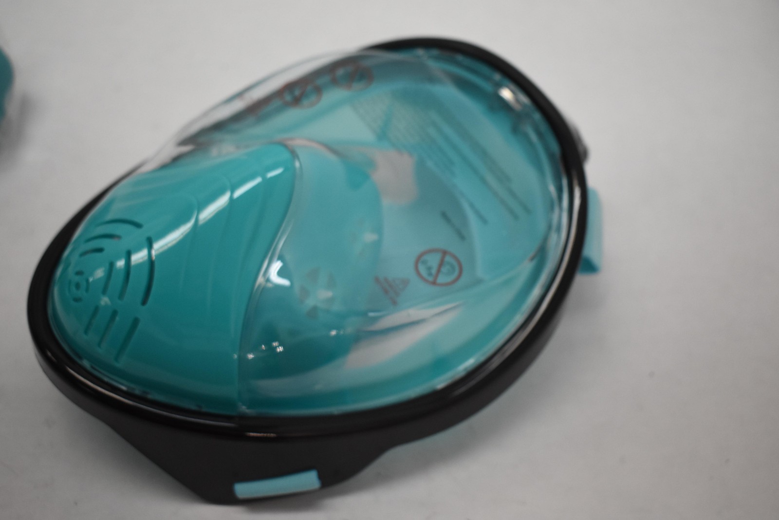 Full Face Snorkel Mask One Size Adults Kids Teal Black Swimming Diving Gear