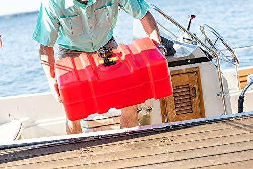 08668 Rectangular 12 Gallon Marine Fuel Tank For Outboard Engine Boats 23inches