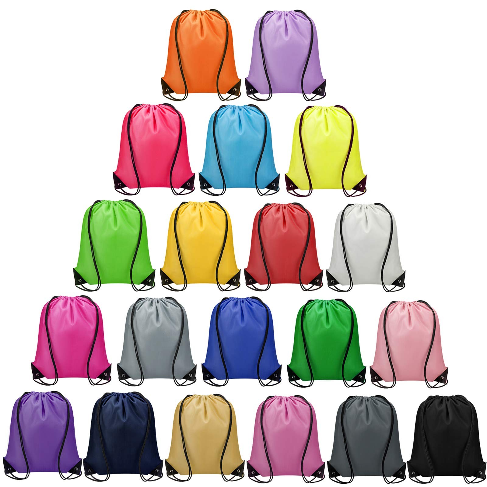 Vorspack 100 Pcs Drawstring Bags Bulk – 100 Count (Pack of 1), Multicolor