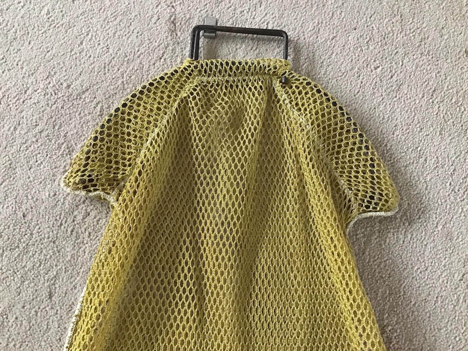 Scuba Snorkeling Yellow Nylon Mesh Gear Bag 27 1/2″