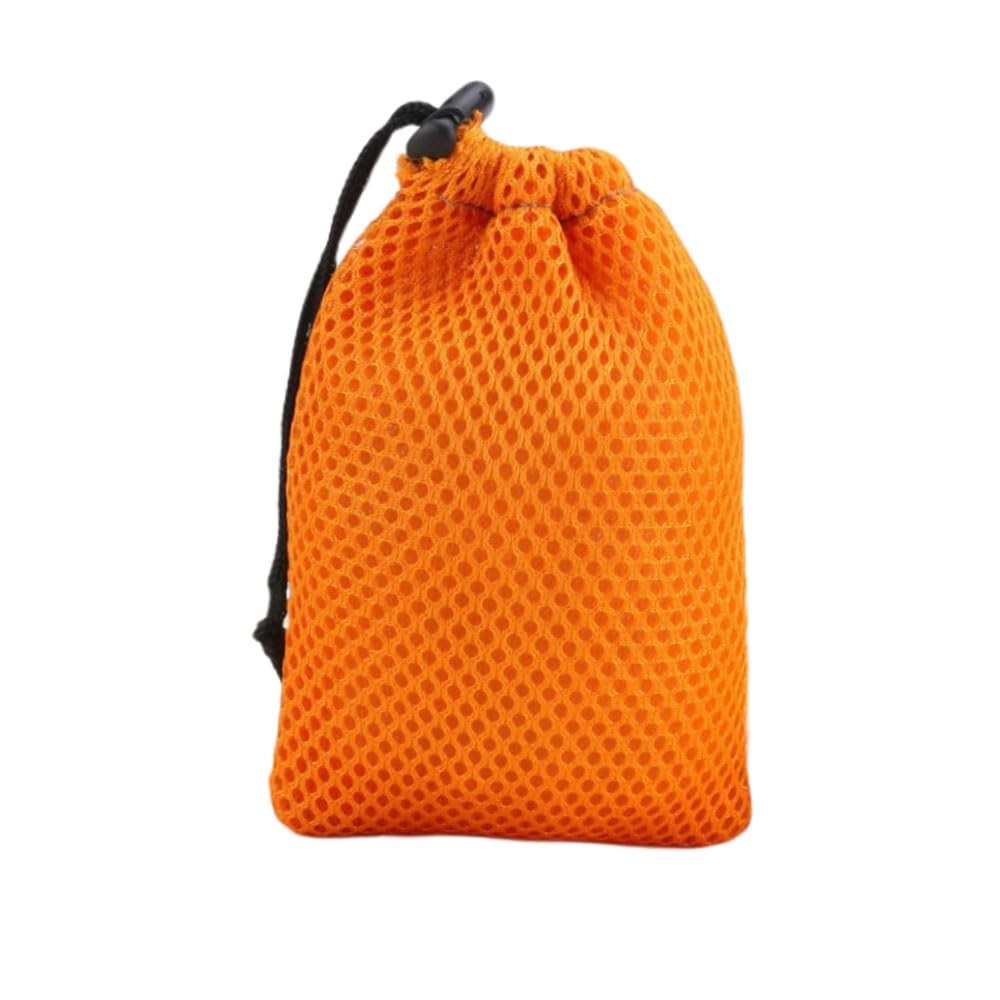 Nylon Mesh Drawstring Bag, 5 x 3.5 Inch Small Storage Pouch Small, Black-5Pcs