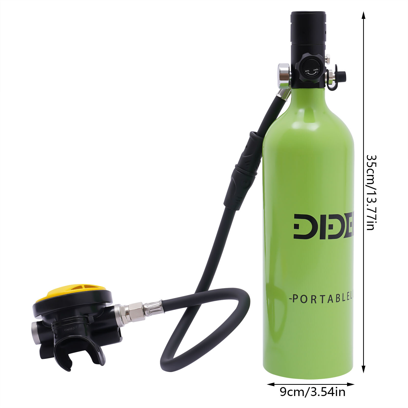 Reusable Mini Scuba Tank Kit 1L Underwater Diving Breath Device Deepest 32.8ft