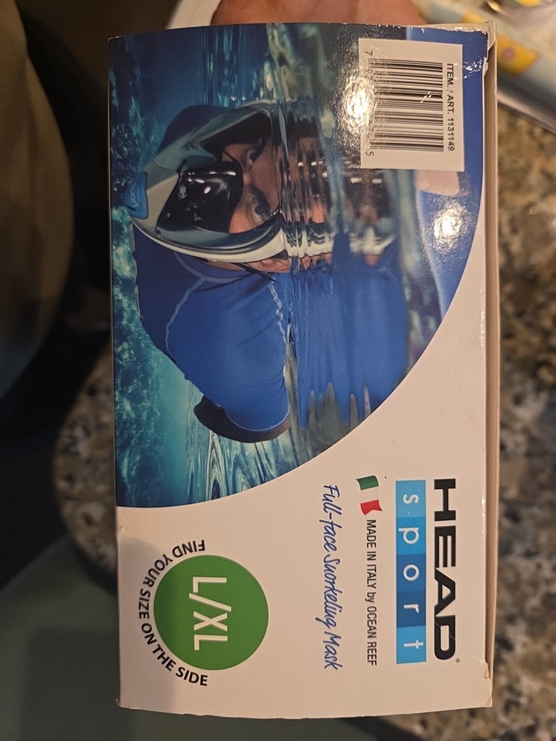 HEAD Sport Full-Face Snorkeling Mask Ocean Reef L/XL – Original Packaging