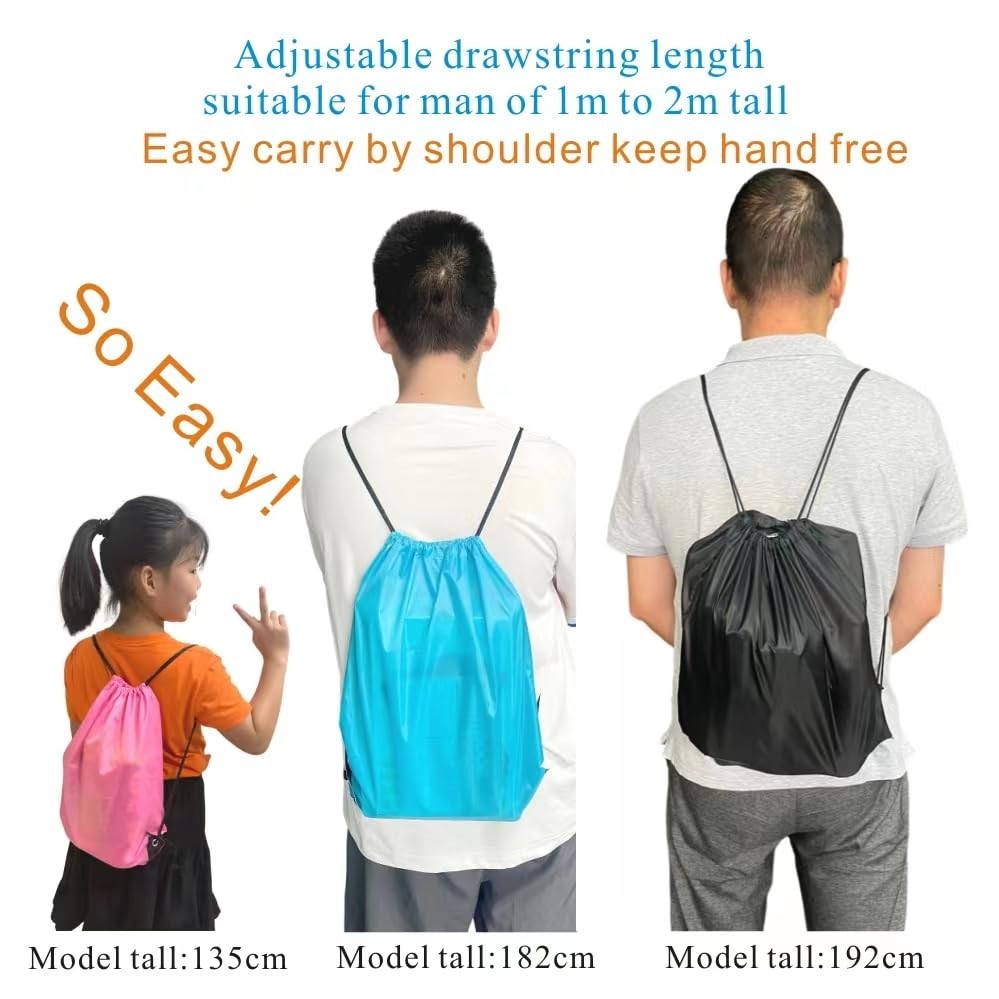 JohahaTim Drawstring Backpack Bulk 50 42 x 34 cm / 16.54 x 13.39 inch, Pink