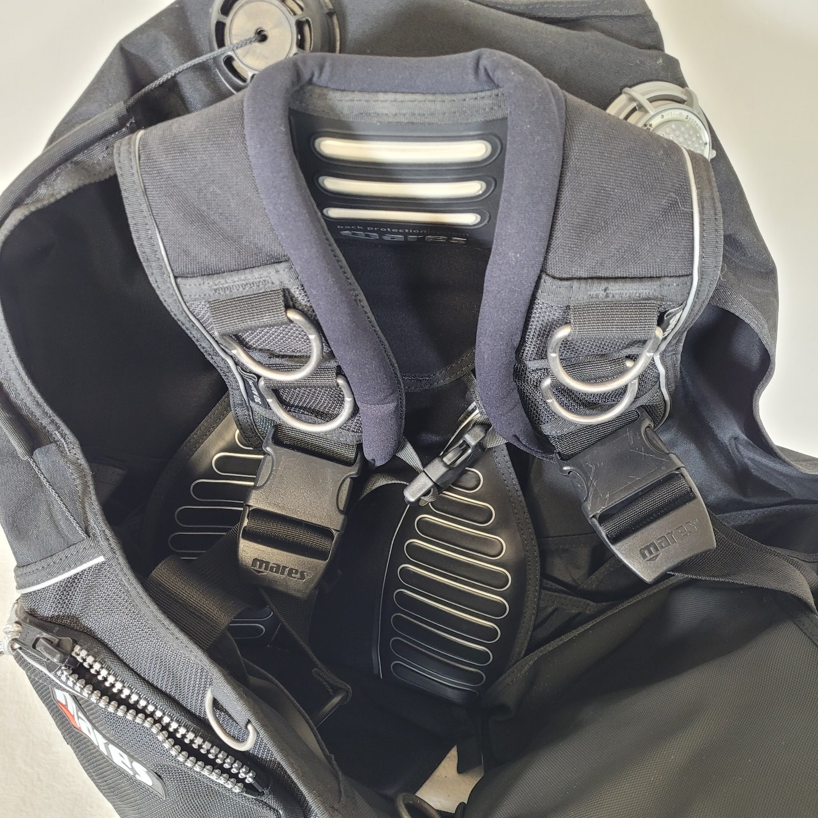 Mares Limited Edition Morphos Metal Scuba Diving Vest Back Protection System MED