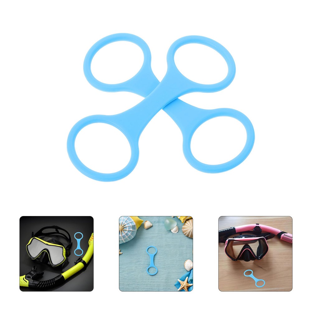 6 Pcs Snorkel Accessories Scuba Mask Strap Keeper Retainer Holder