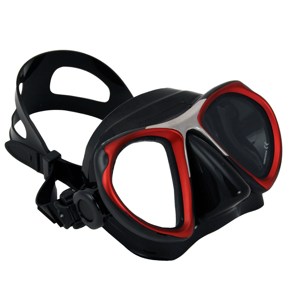 Promate Metal Silicone Mask Scuba Dive Snorkeling Gear