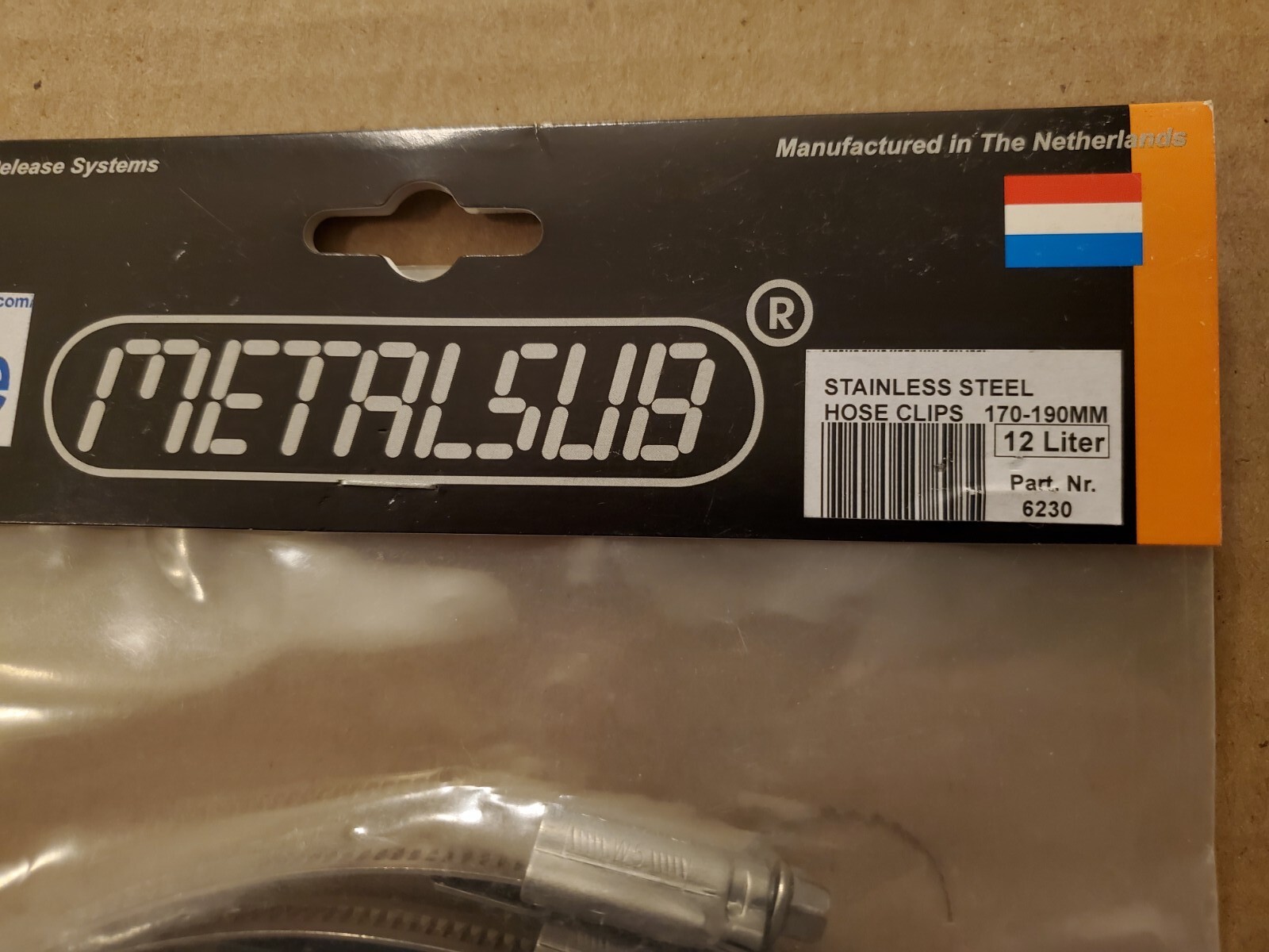 Metalsub RSV Tank Clips Scuba Diving Dive Cylinder Hose Clips 12 Liter Staging