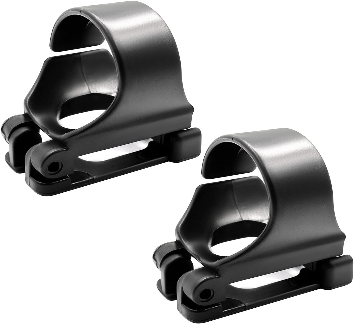 Scuba Dive Plastic Clip Snorkel Keeper Retainer 2pc Black