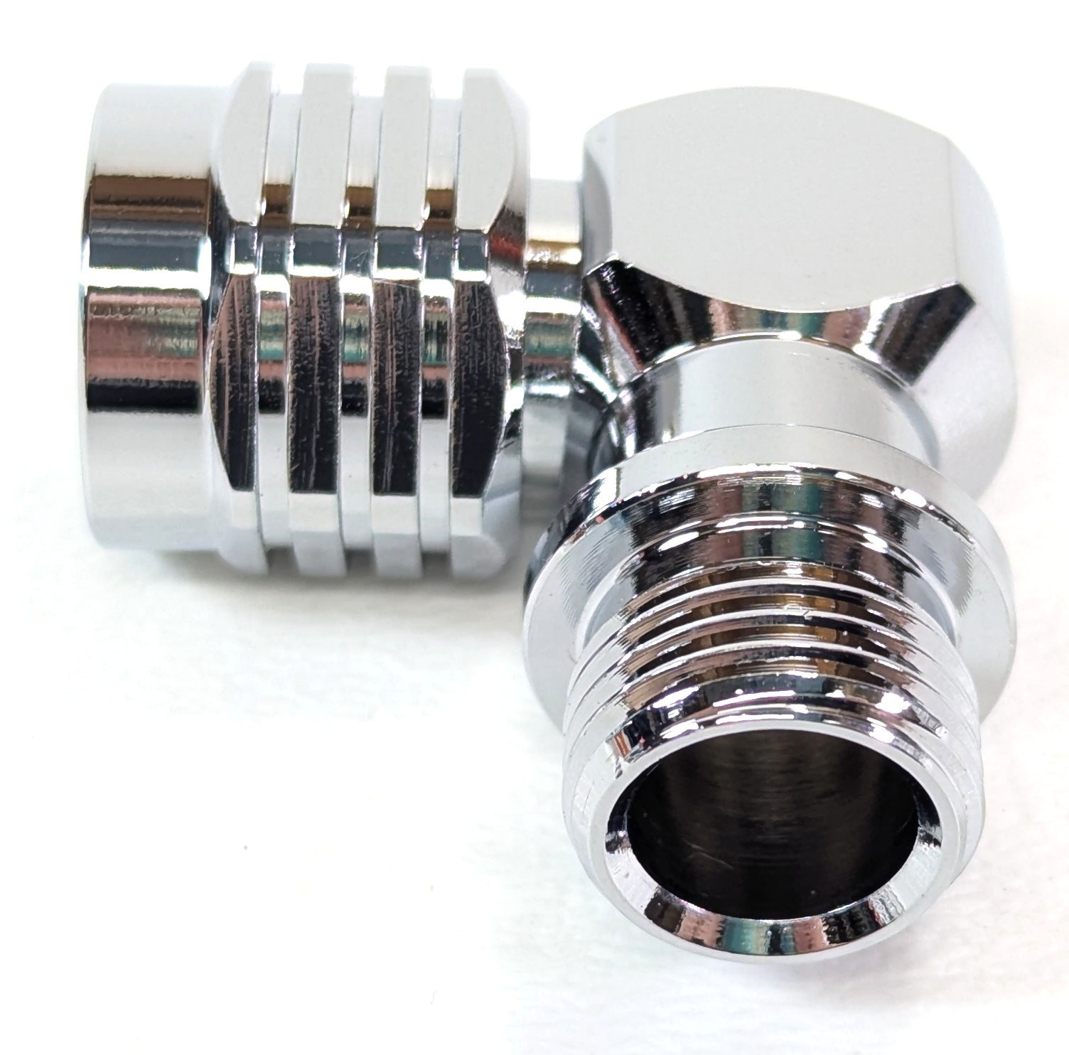 90° Scuba Dive 2nd Stage Regulator Swivel Adapter 9/16″ – 18 UNF 90 Degree Elbow