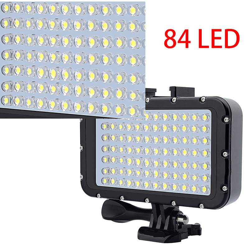 Waterproof Underwater 84 LED Video Light Diving Spot Lamp for Sport Camera