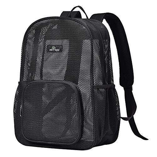 Mesh Backpack for School Beach Swimming Outdoor Fitness, Heavy Duty Mesh