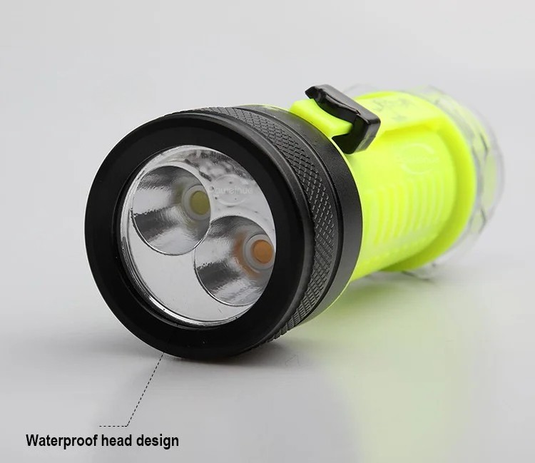 Professional Diving Flashlight IPX8 USB Rechargeable Light Scuba Diving Torch