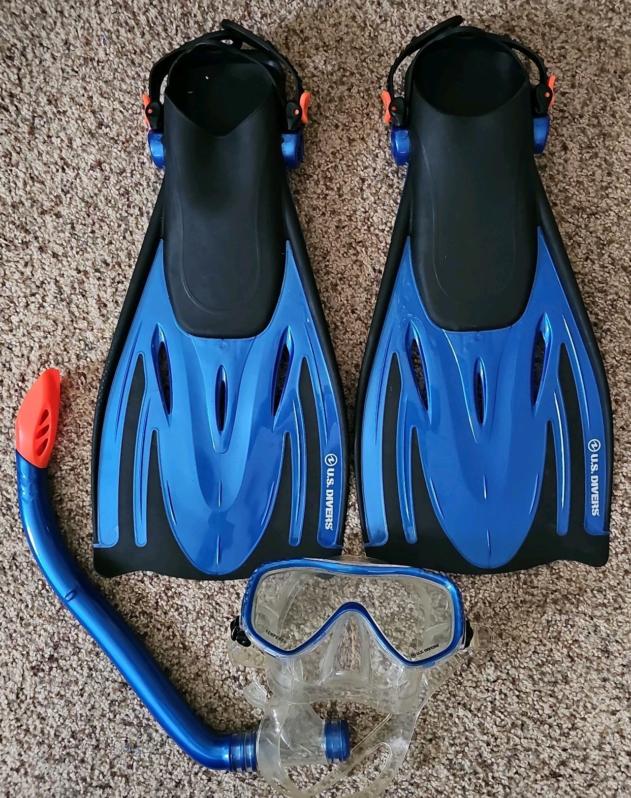 US Divers Adult Snorkel Gear + Back-Pack Storage Bag Small/Medium