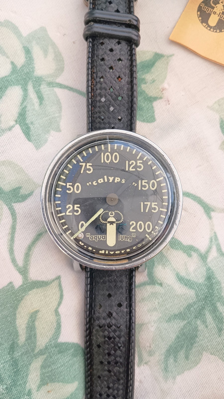 Vintage Aqua Lung Calypso Depth Gauge In Original Box & Instructions