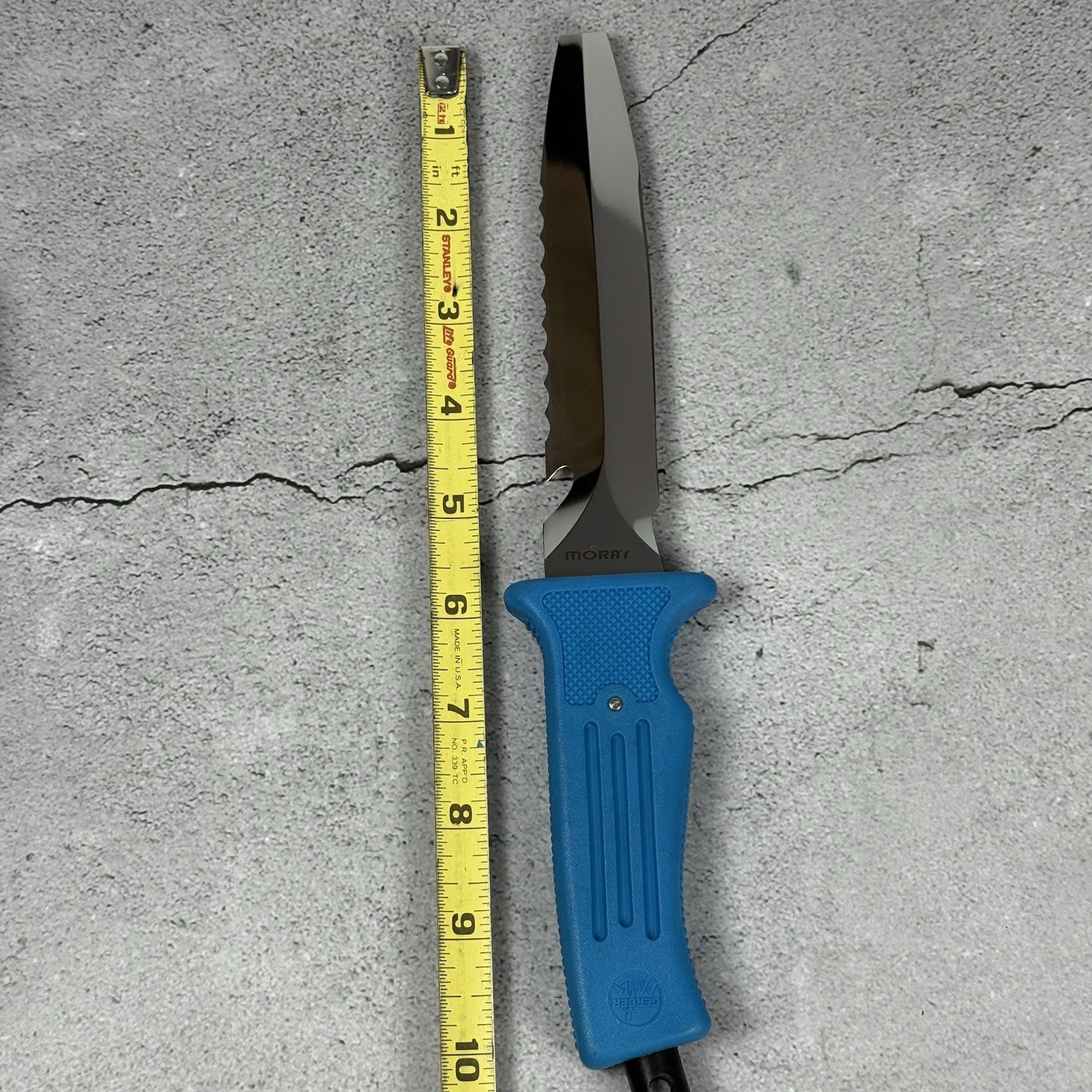 Gerber Moray Vintage Blue Handle Scuba Diving New Old Stock Blackie Collins