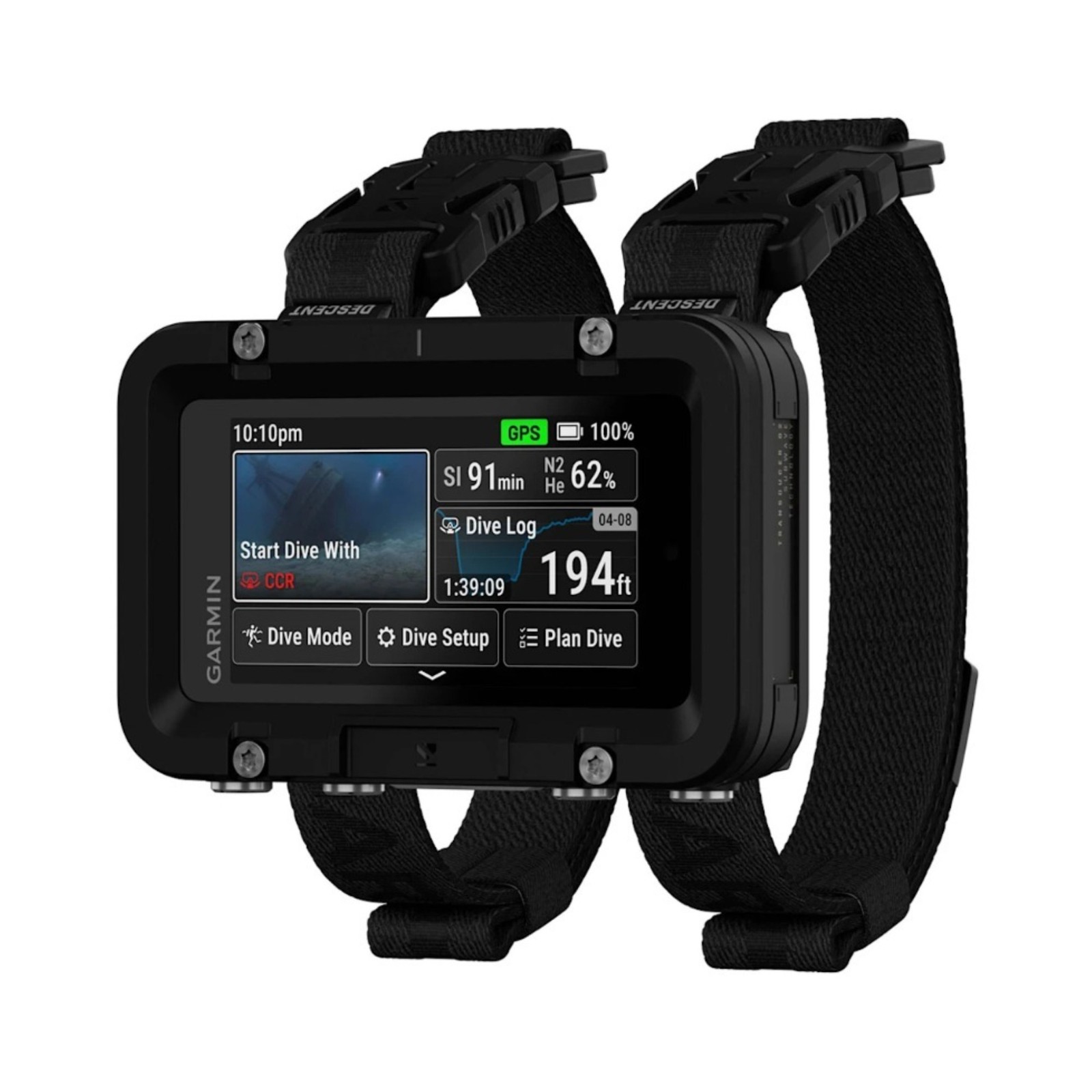 Garmin Descent X50i Premium Dive Computer (200m) with Transceiver & Case Bundl