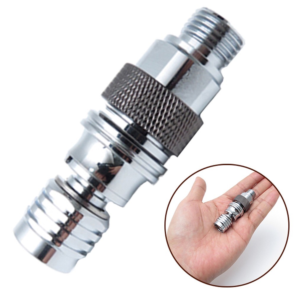 Full Face Diving Regulator with Self Locking Quick Connect Functionality