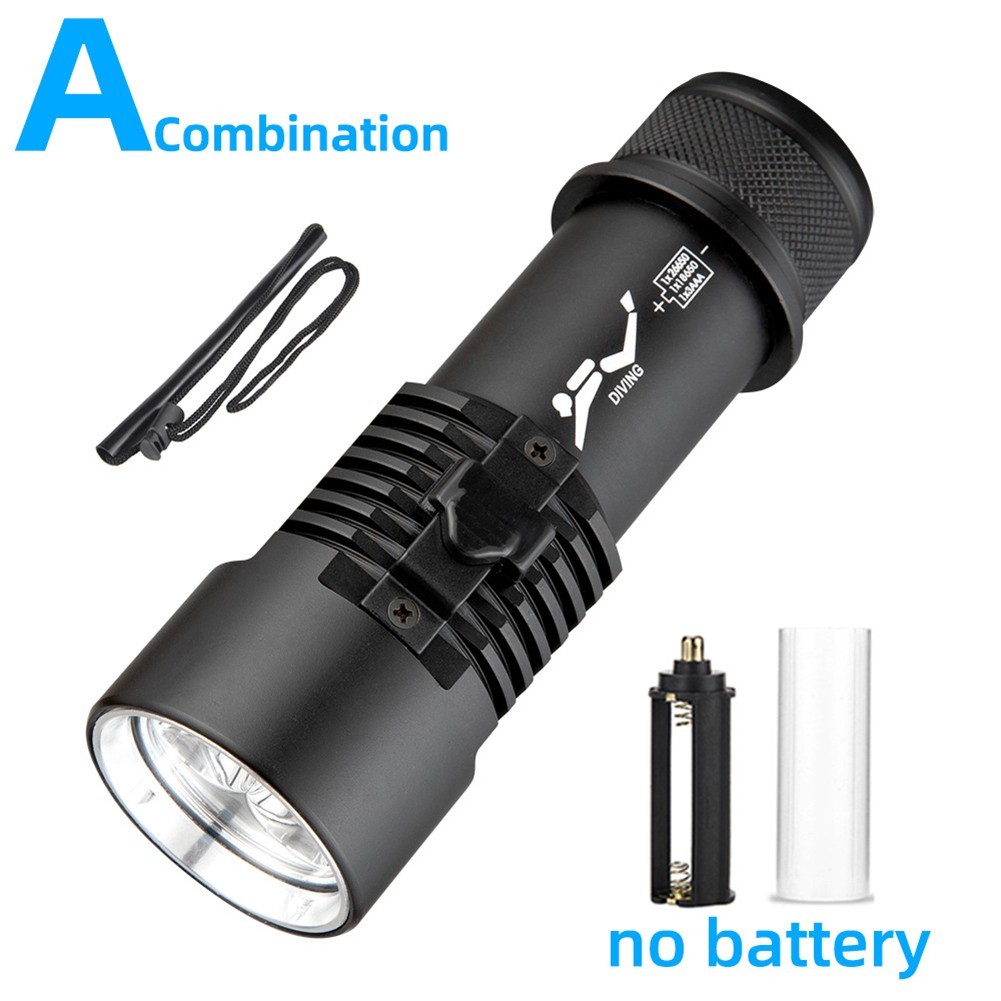 4000 Lumens Scube Diving Flashlight P70 LED 80m Waterproof Adventure Light