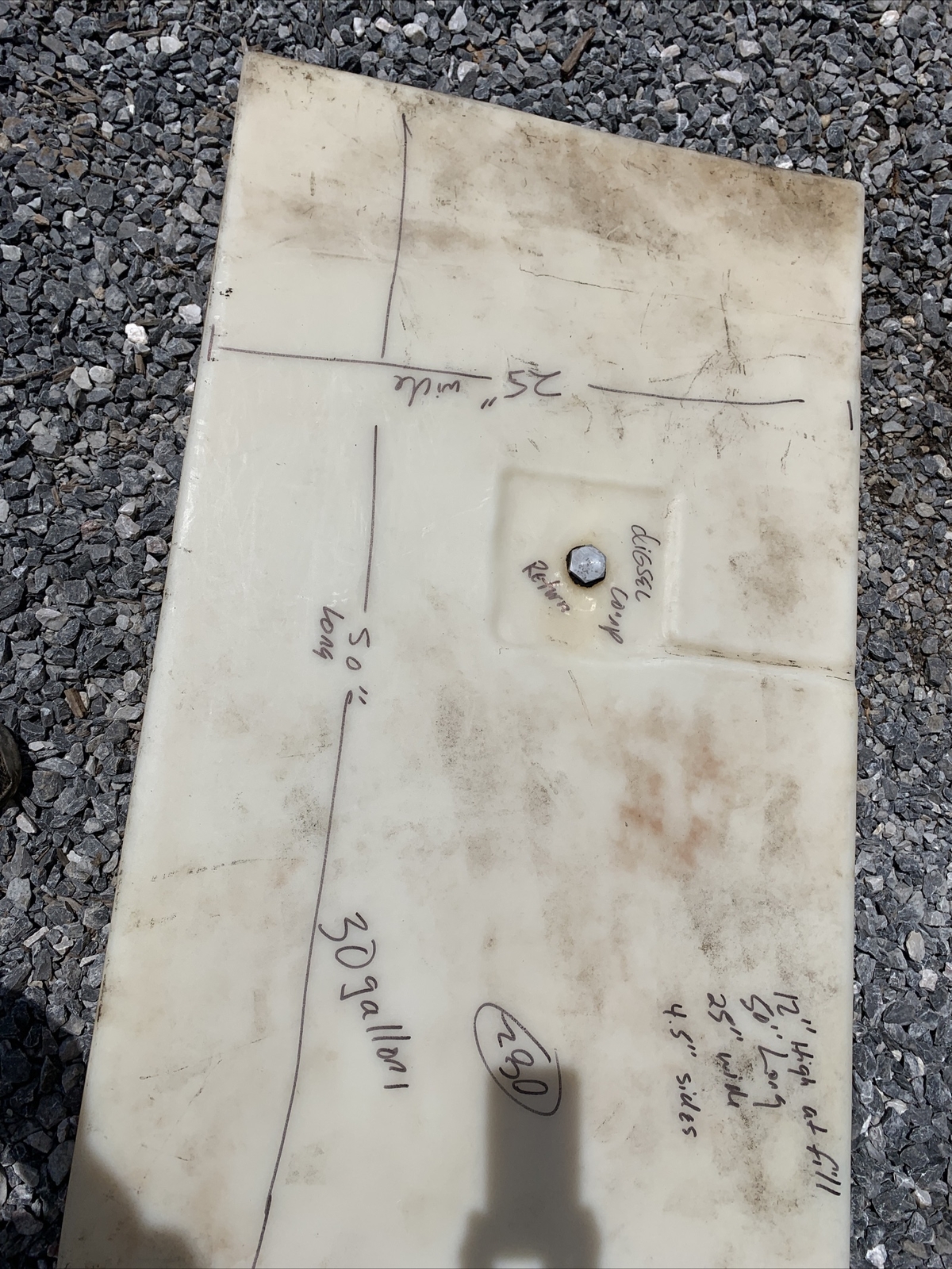 Inca Marine Fuel Tanks Poly Gas Tank 081 Fuel Cell 30 Gallons Gas Or Diesel