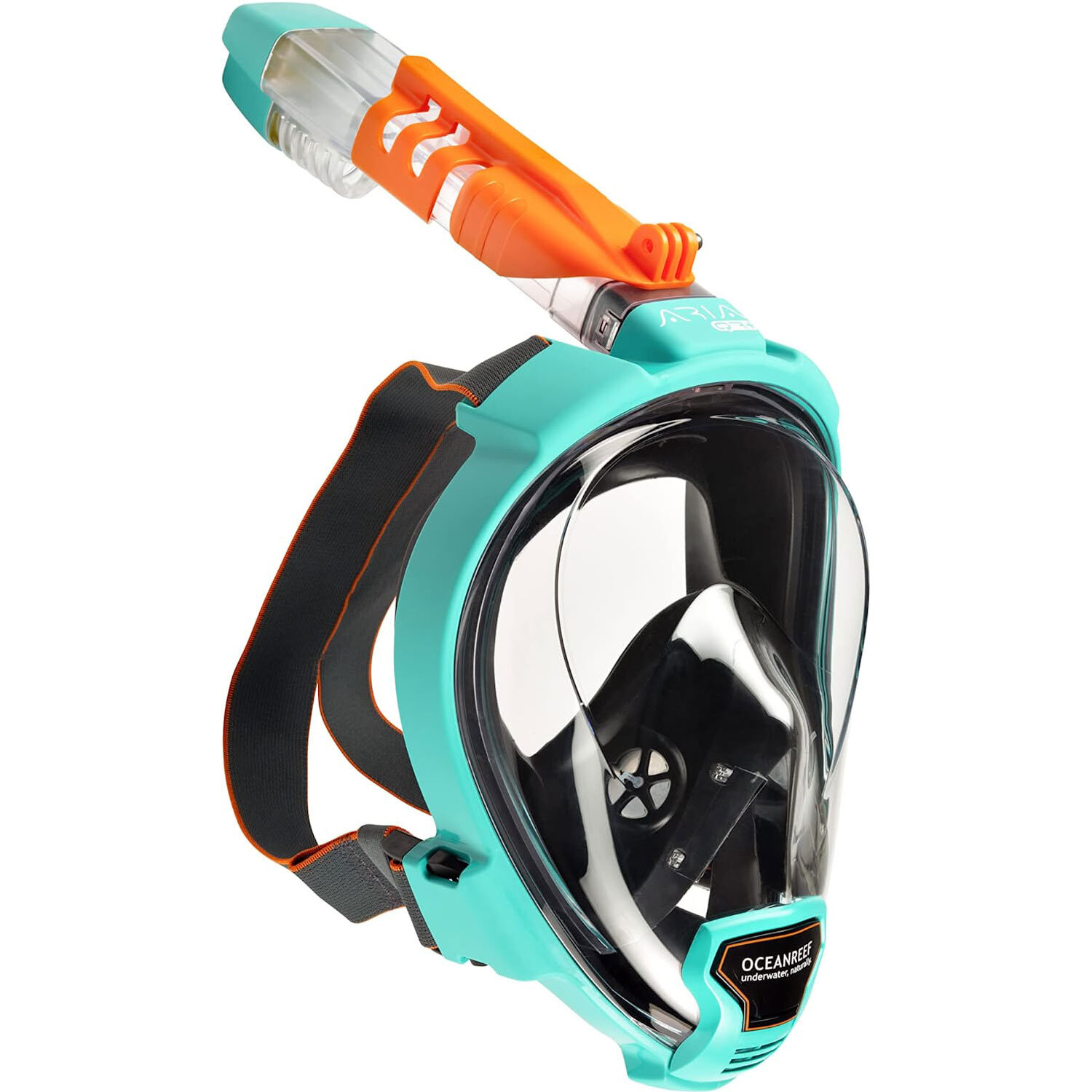 Open Box Ocean Reef ARIA QR+ Full Face Snorkeling Mask – Teal – Small/Medium