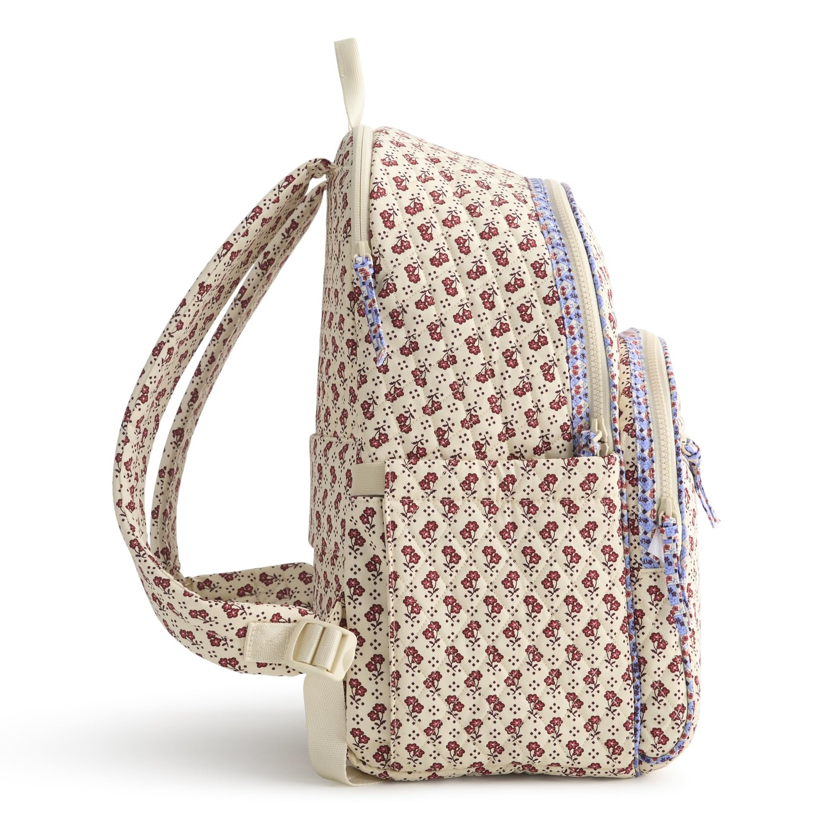 Vera Bradley Women’s Premium Cotton Bancroft Backpack, One Size, Rachel Ditsy