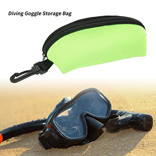Diving Goggle Storage Bag, Scuba Dive Mask Pouch Bag Diving Fluorescent Green