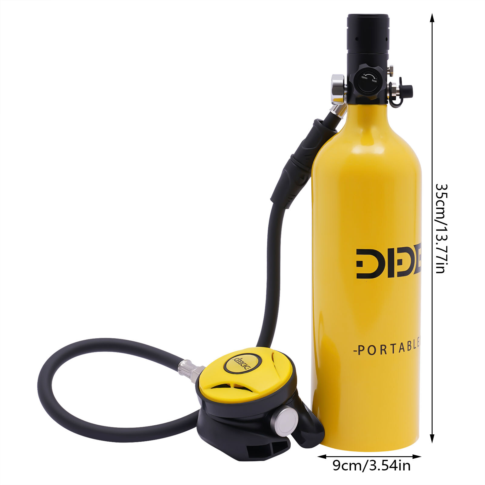 1L Mini Outdoor Underwater Diving Scuba Tank Underwater Breathing Device 3000PSI