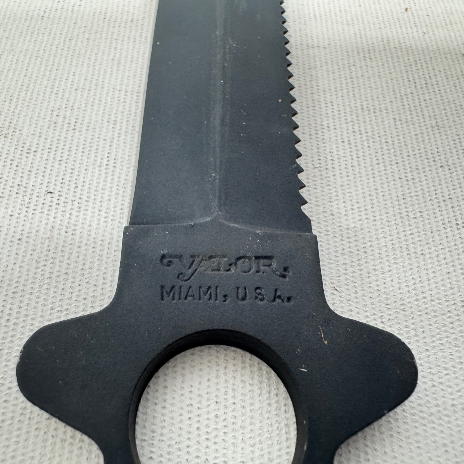Vintage Valor Dive Knife With Leg Strap And Sheath Miami 440 Stainless 480 Japan