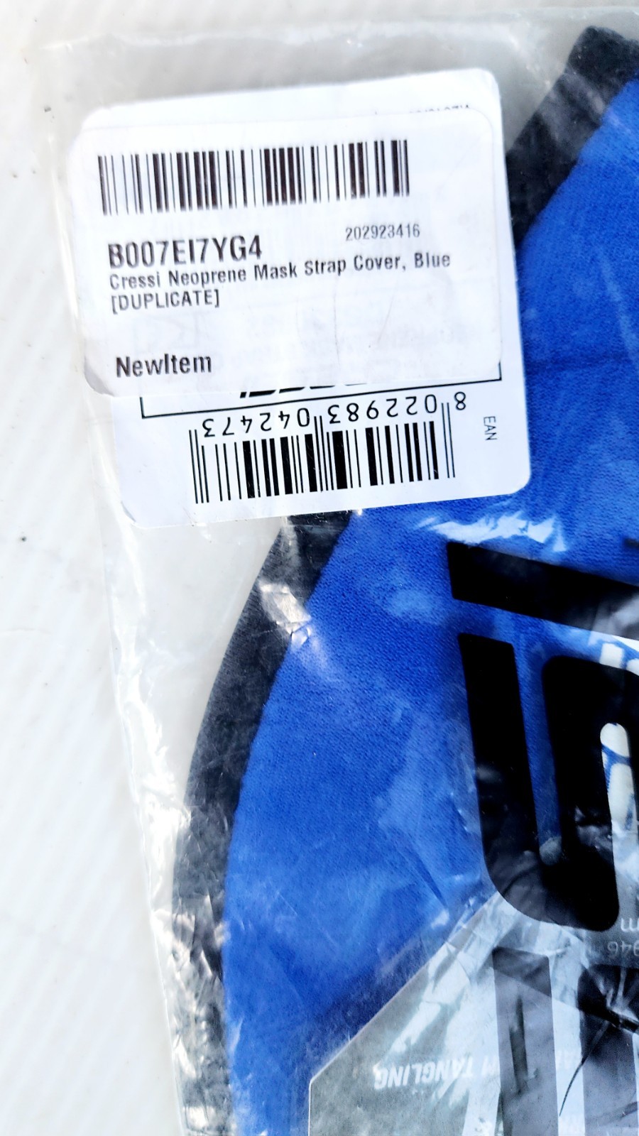 Cressi Neoprene Mask Strap Cover # DS339992 – Blue New !!