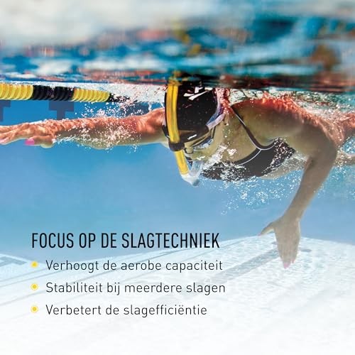 Original Swimmer’s Snorkel – Center-Mount Design – For Junior Single Yellow