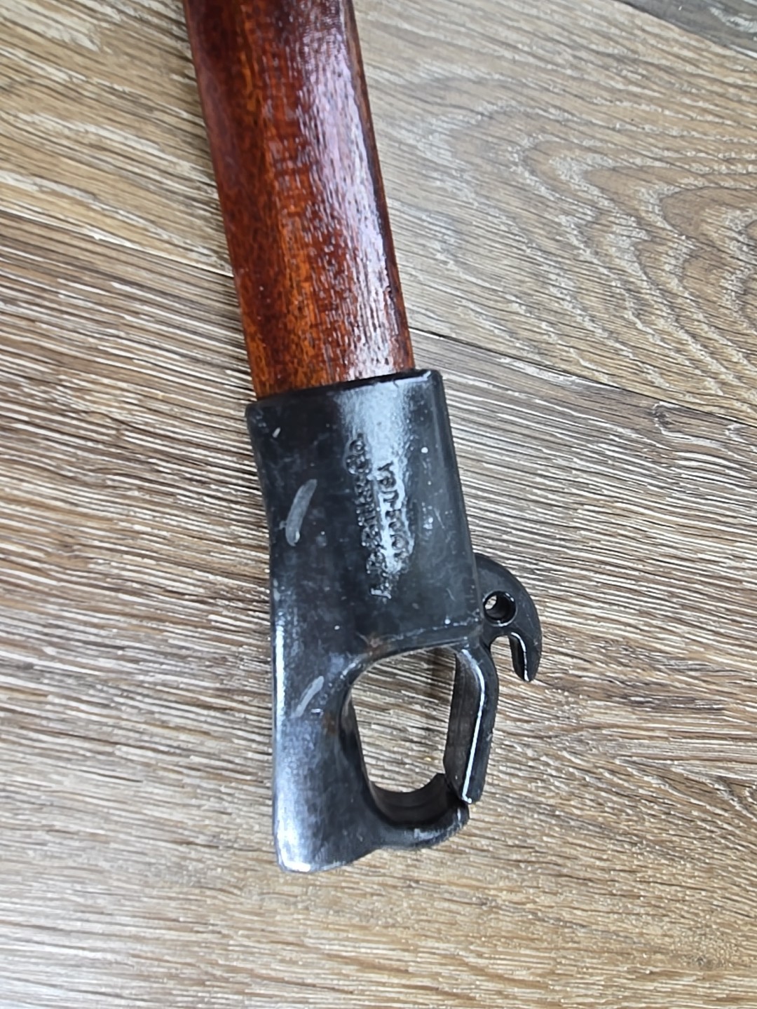 AB Biller 50″ Mahogany Wooden Shaft Spear Gun Only Vintage Wood A.B. Biller Co.