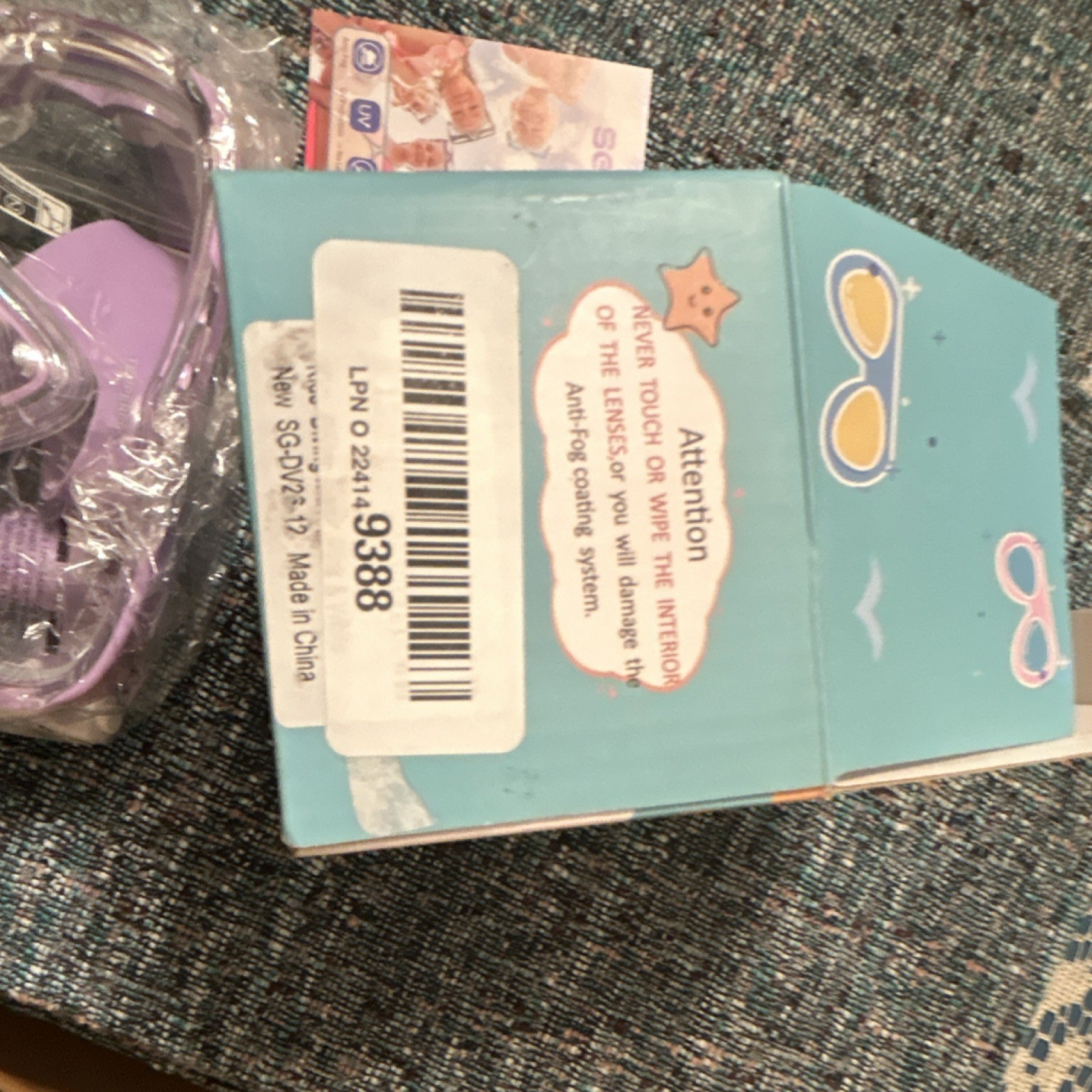Seago SG-DV212 Purple Scuba & Snorkeling Mask Anti-Fog UV Protection Leak-Proof