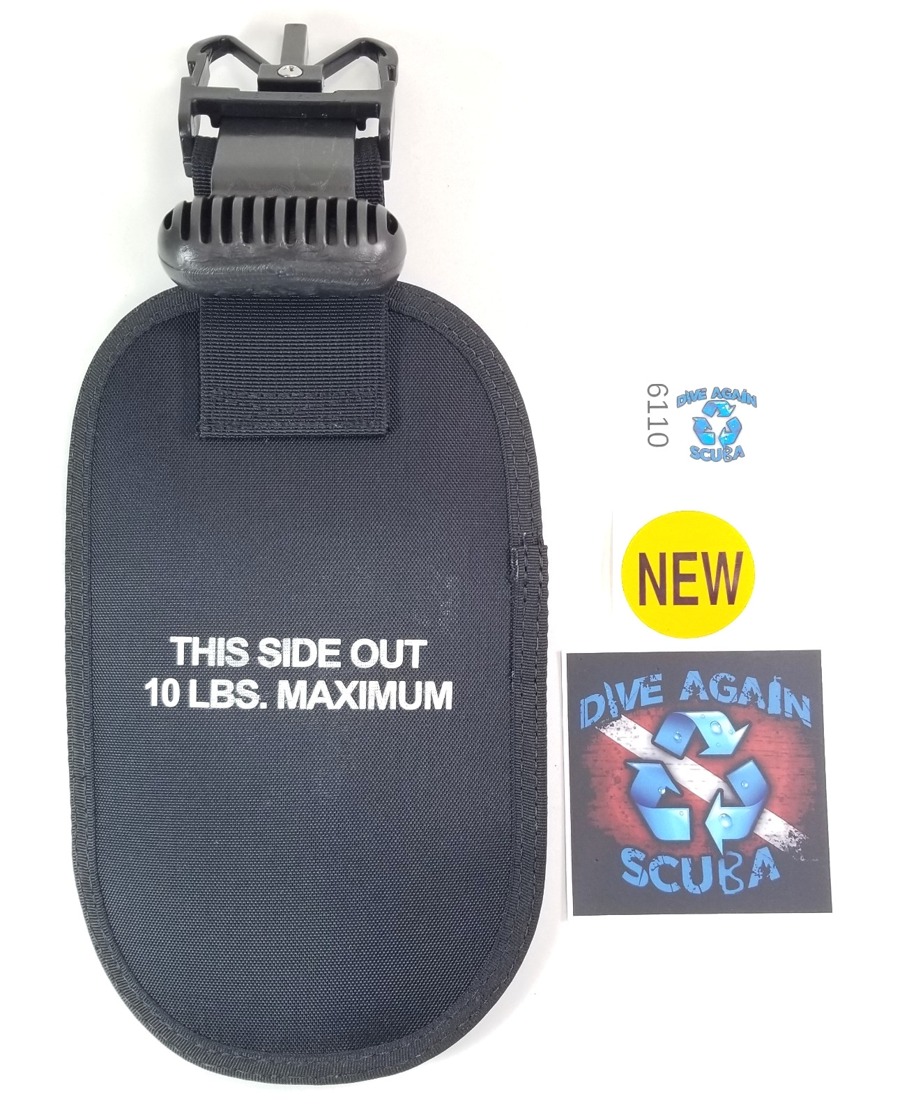 1X Genesis Cobra 2 Replacement Weight Pocket CQR2 Scuba Diving 10lbs CQR-2