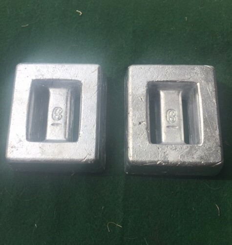 Two 6 lb Lead SCUBA or Snorkeling Dive Weights