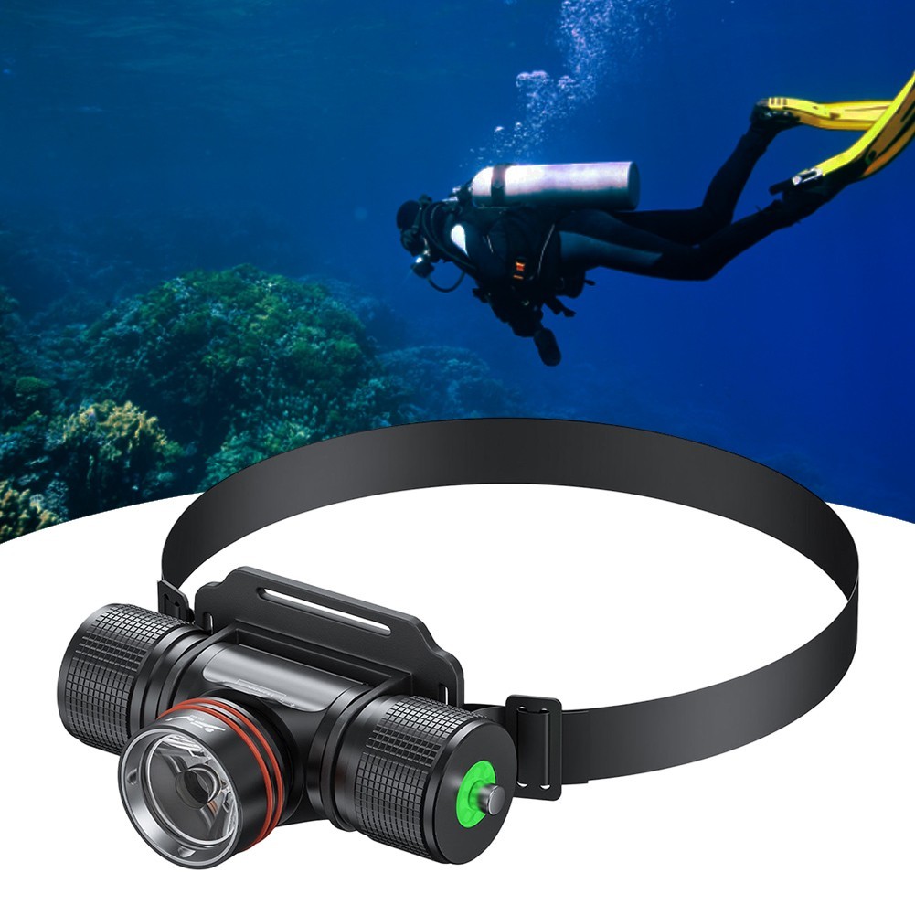 Scuba Diving Light Underwater Diving Headlamp IPX8 Underwater 40M High Quality