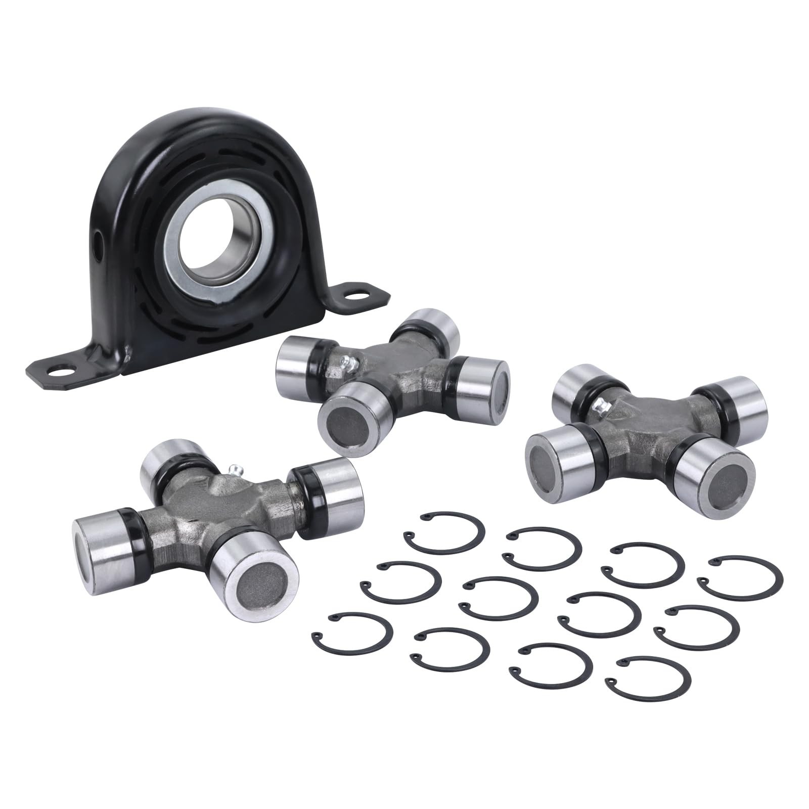 Rear Drivershaft Carrier Bearing & U-Joint Kit Fit for 1999-2010 Ford F-250 F…